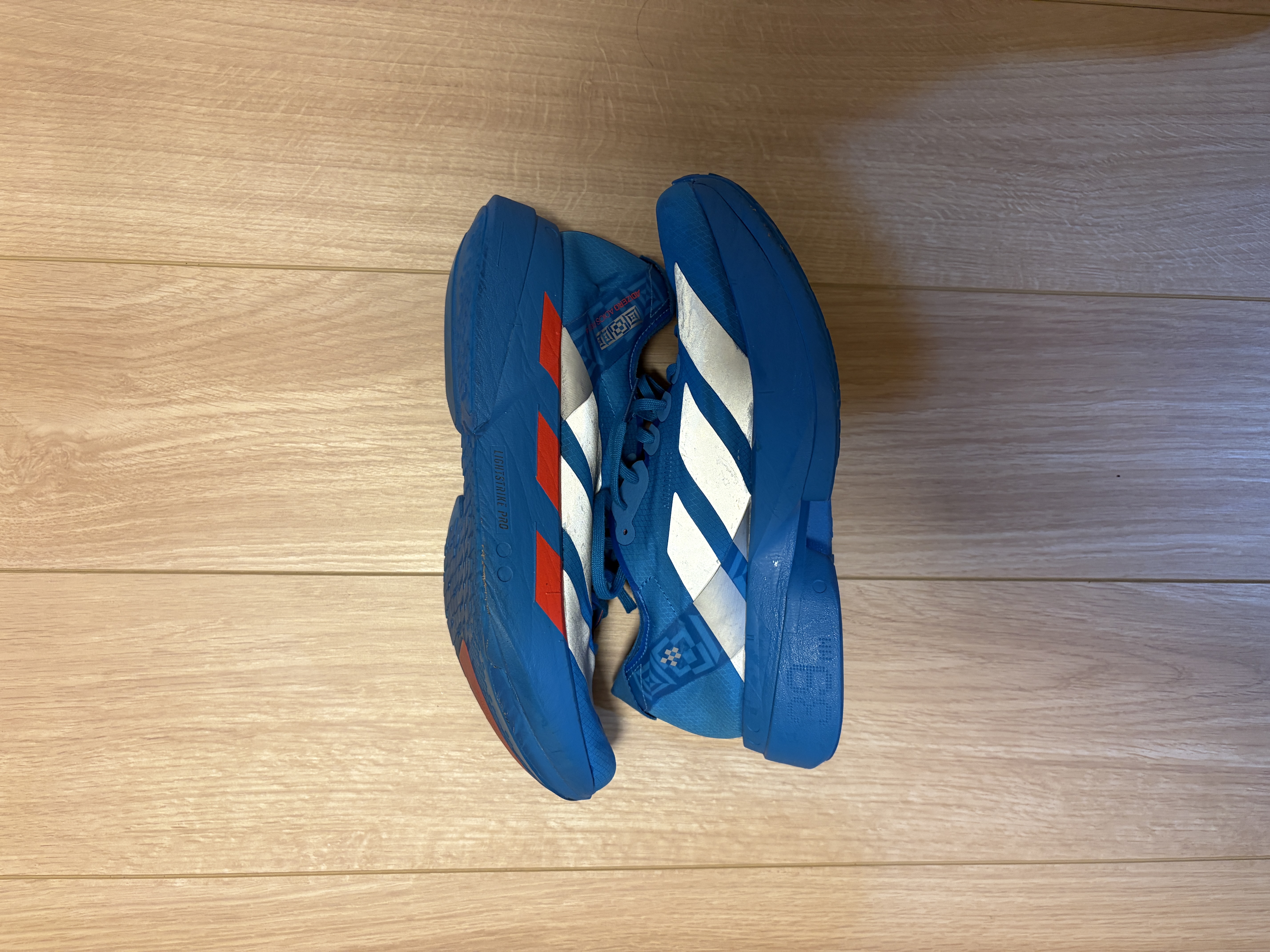 ADIZERO ADIOS PRO 4。ポイント練習でも頻繁に使用